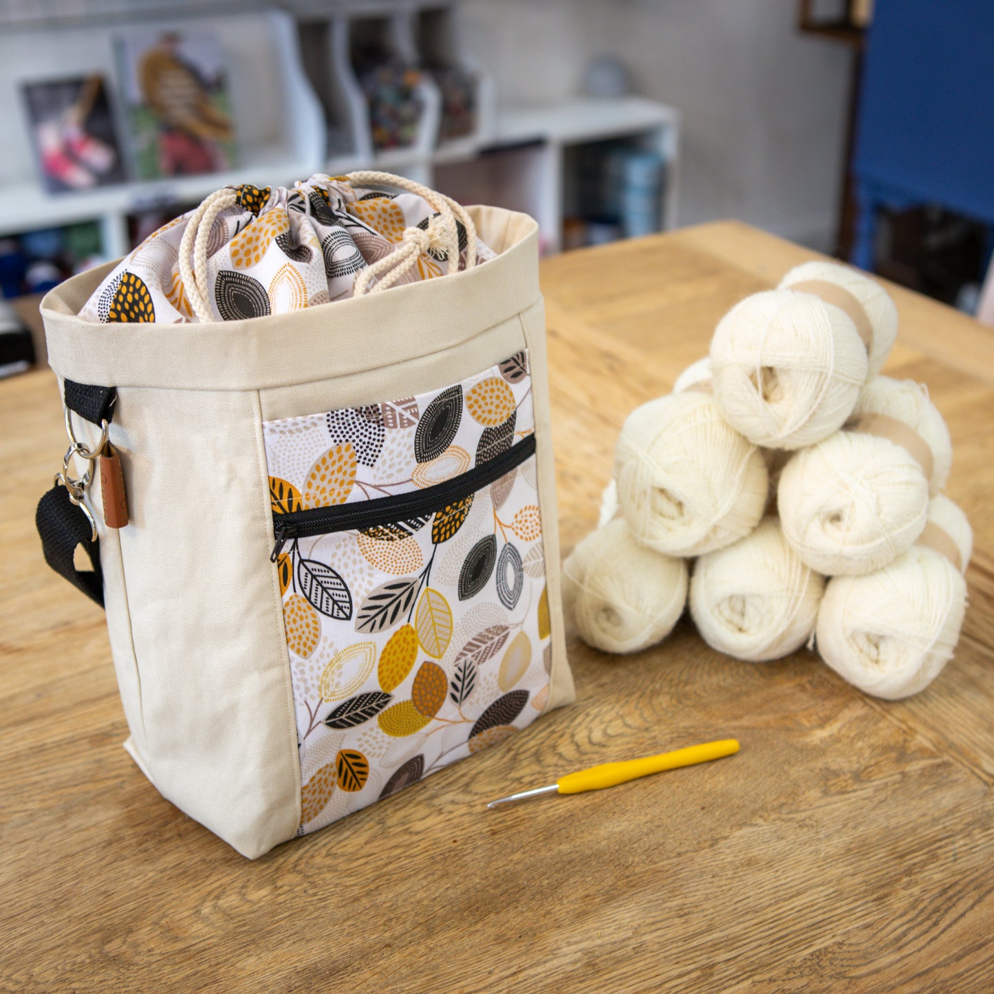Hanks Drawstring Tote Project Bag