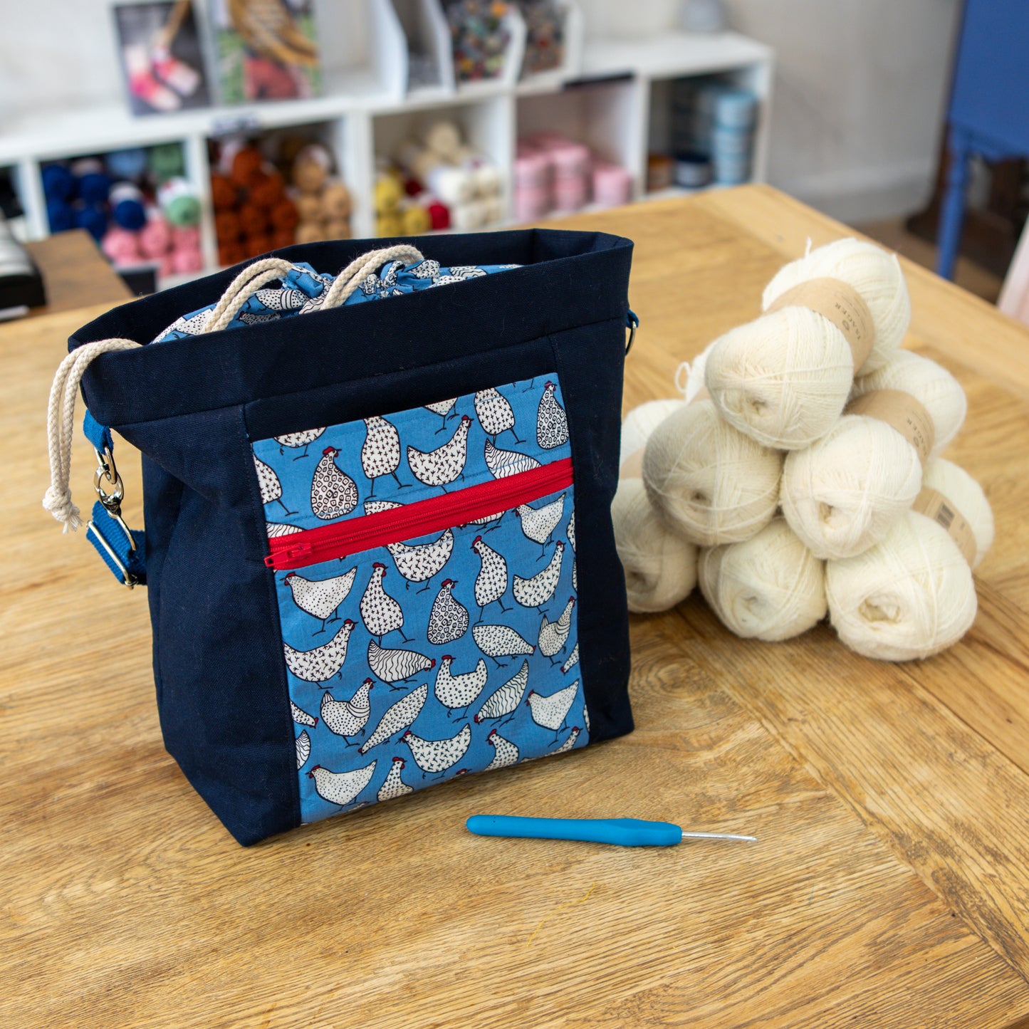 Hanks Drawstring Tote Project Bag