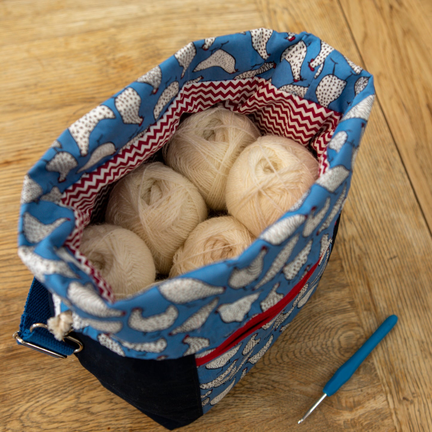 Hanks Drawstring Tote Project Bag