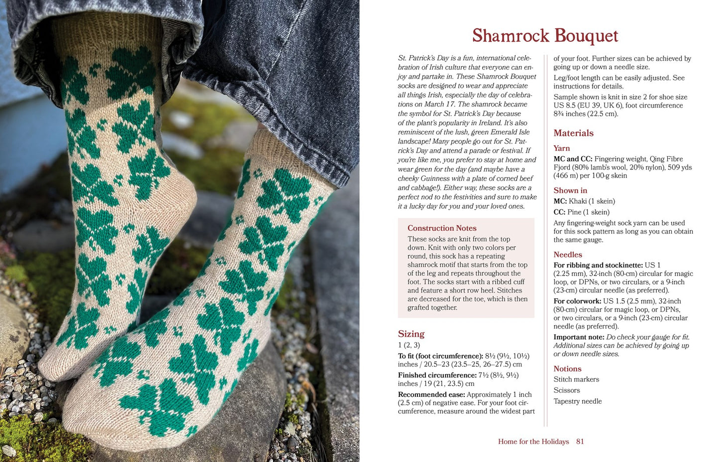 Joyful Colorwork Socks by Charlotte Stone