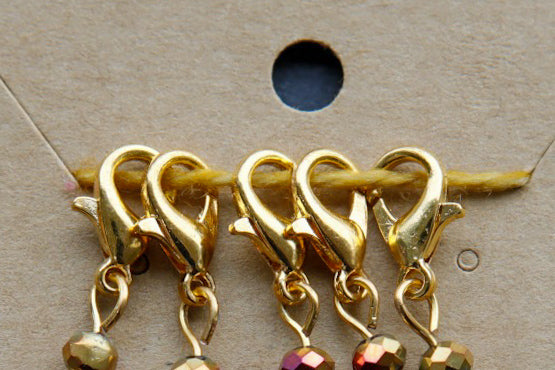 Festive Charms Stitch Markers - Set of 5