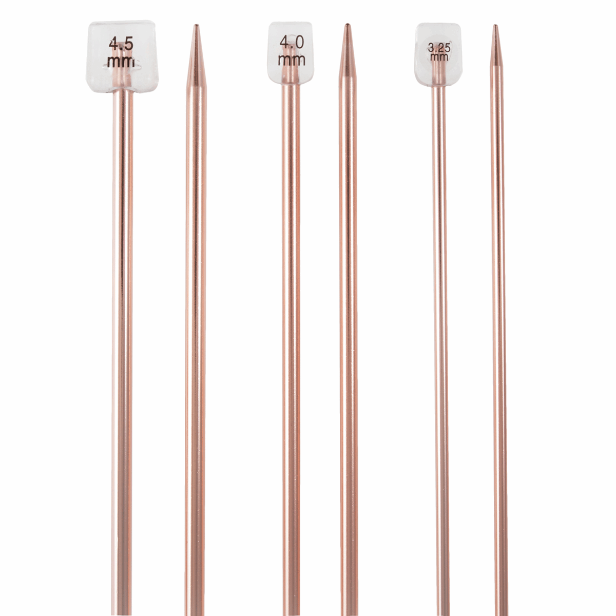 Milward Rose Gold Knitting Needle Set