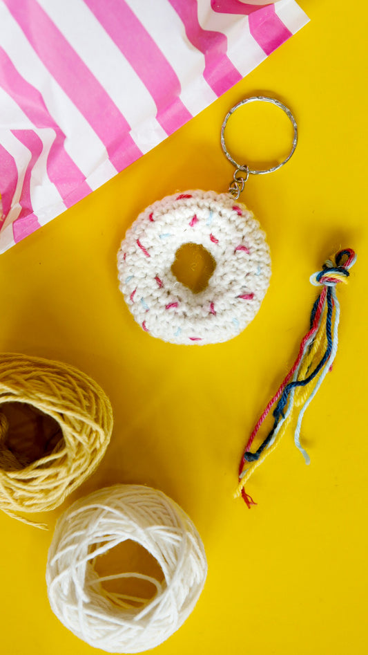 Crochet Donut Keychain Kit