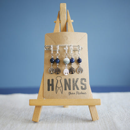 Tree of Life Stitch Markers - Set of 5