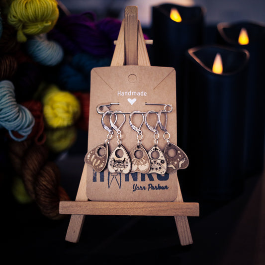 Ouija Planchette Stitch Markers - Set of 5