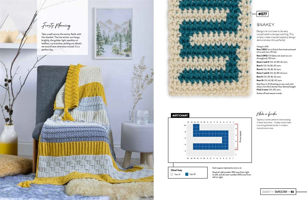 Mix & Match Modern Crochet Blankets by Esme Crick