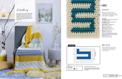Mix & Match Modern Crochet Blankets by Esme Crick