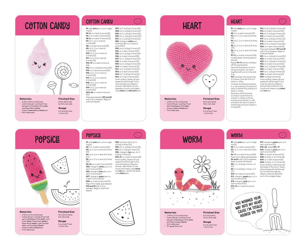 Kawaii Crochet Card Deck by Melissa Bradley-Vatcher