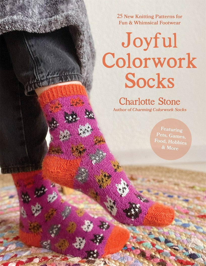Joyful Colorwork Socks by Charlotte Stone