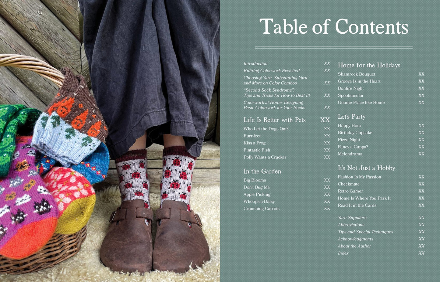 Joyful Colorwork Socks by Charlotte Stone