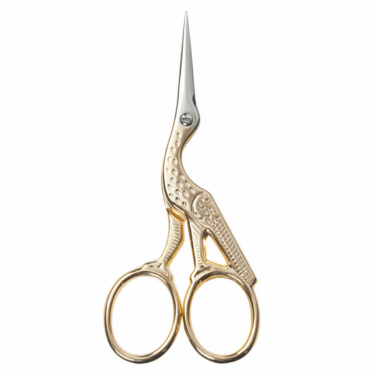 Gold Stork Embroidery Scissors