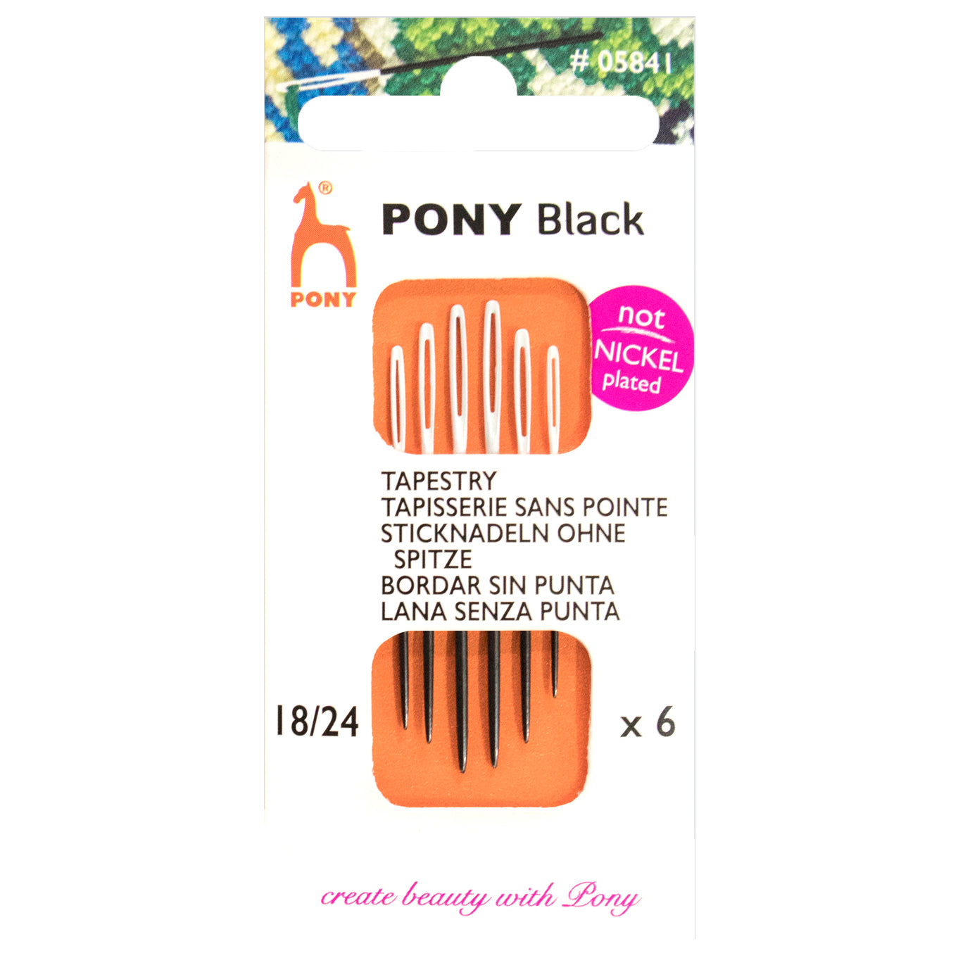 Pony Black Darning Needles