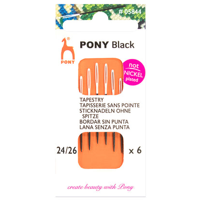 Pony Black Darning Needles