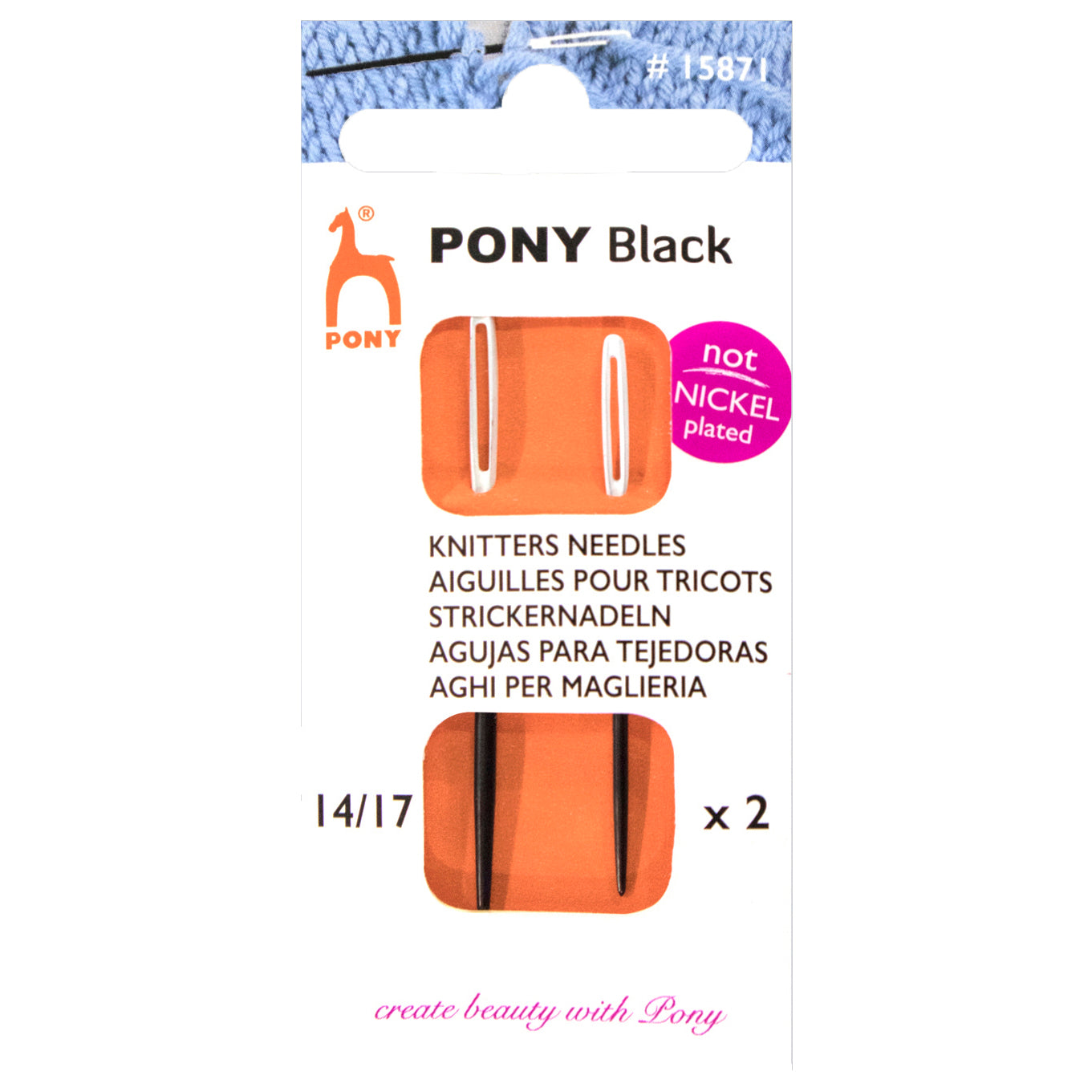 Pony Black Darning Needles