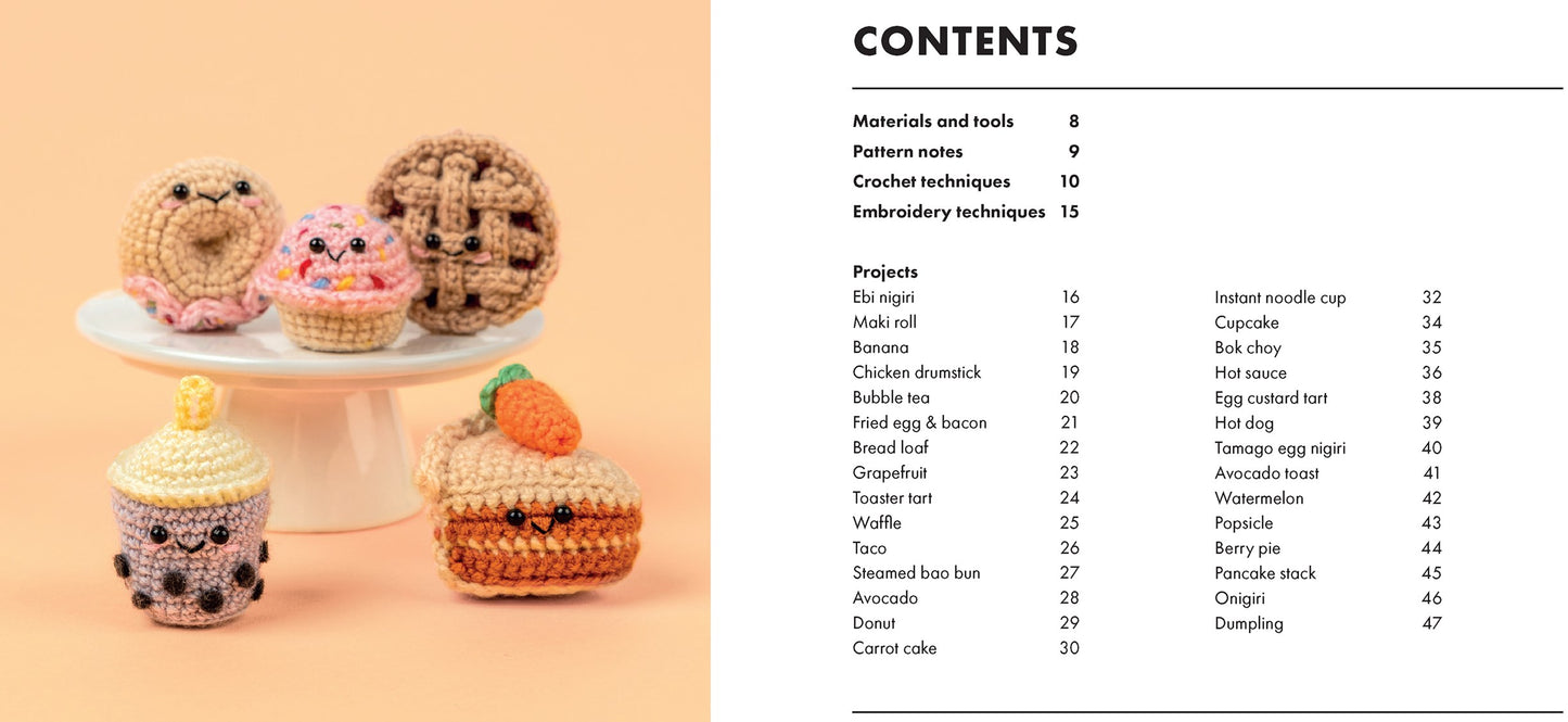 Mini Amigurumi Food by Julia Chiang